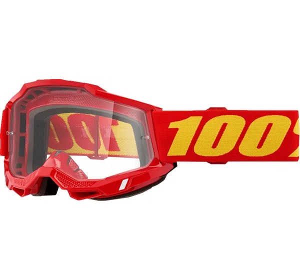 100% Motorradbrillen - GOGGLE ACCURI 2 OTG RED CLR