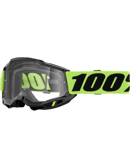 100% Motorradbrillen - GOGGLE ACCURI 2 OTG NEON YL CL