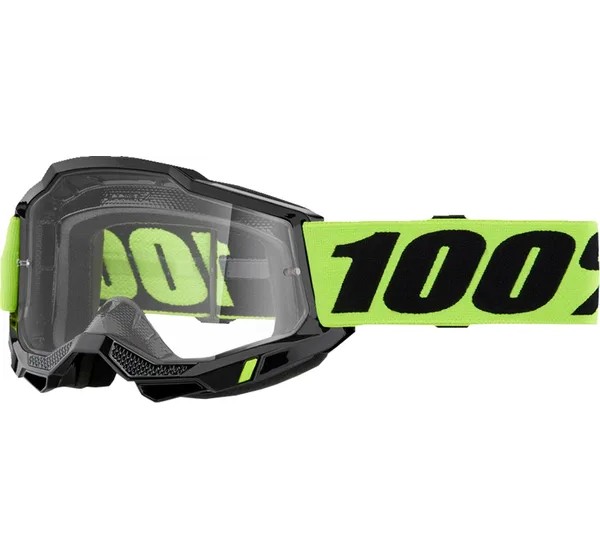 100% Motorradbrillen - GOGGLE ACCURI 2 OTG NEON YL CL