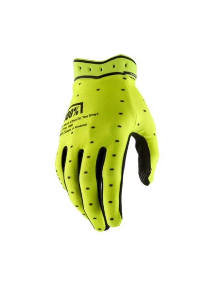 100% Handschuhe - GLOVES RIDEFIT FLO YELLOW - 2X