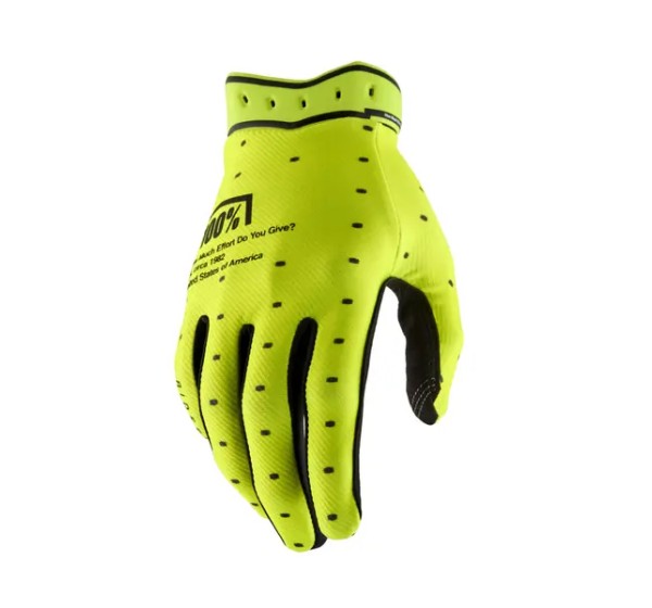100% Handschuhe - GLOVES RIDEFIT FLO YELLOW - 2X