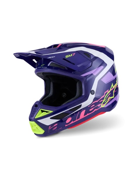 ALPINESTARS(MX) Offroad - HELMET SM7 DEED PURPLE/PINK 2X