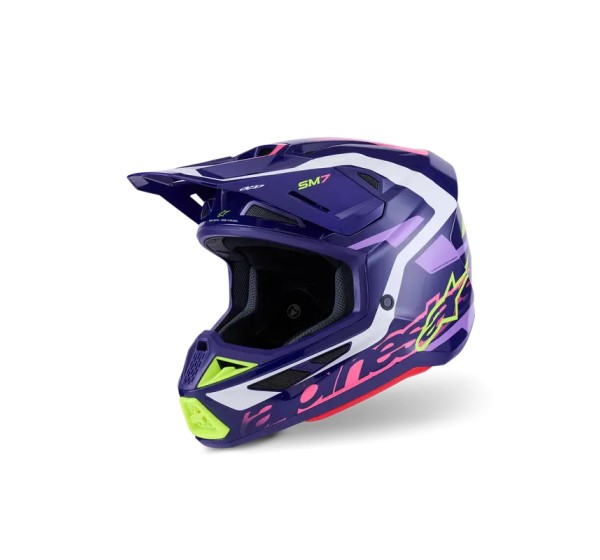 ALPINESTARS(MX) Offroad - HELMET SM7 DEED PURPLE/PINK 2X