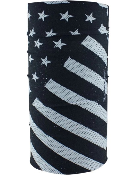 ZAN HEADGEAR Kopf- & Halsbedeckungen - MOTLEY TUBE FLEECE B W FLAG