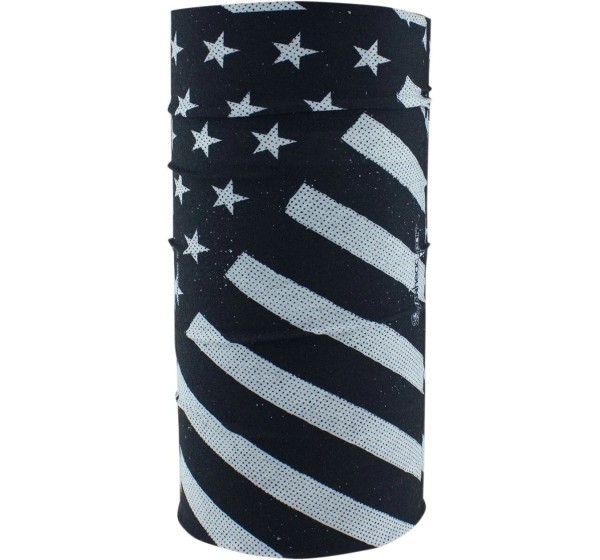 ZAN HEADGEAR Kopf- & Halsbedeckungen - MOTLEY TUBE FLEECE B W FLAG