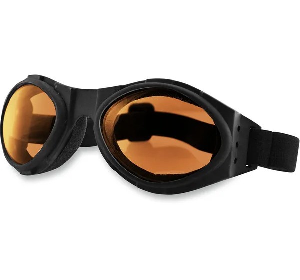 BOBSTER Motorradbrillen - GOGGLE BUGEYE BLACK W/ AMBER L