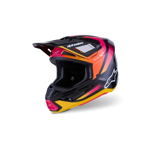 ALPINESTARS(MX) Offroad - HELMET SM7 RISE BLK/YL/PINK 2X