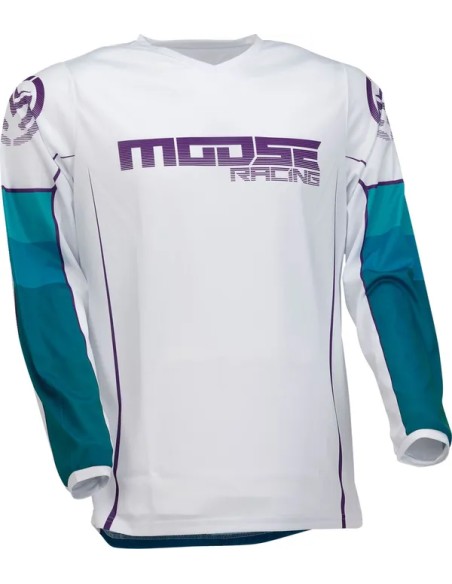 MOOSE OFFROAD SOFT-GOODS Jerseys - JERSEY QUALIFIER BL/WH 4X