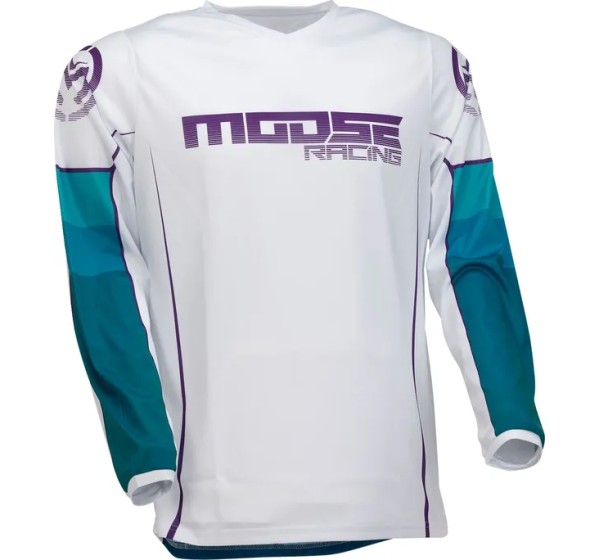 MOOSE OFFROAD SOFT-GOODS Jerseys - JERSEY QUALIFIER BL/WH 4X