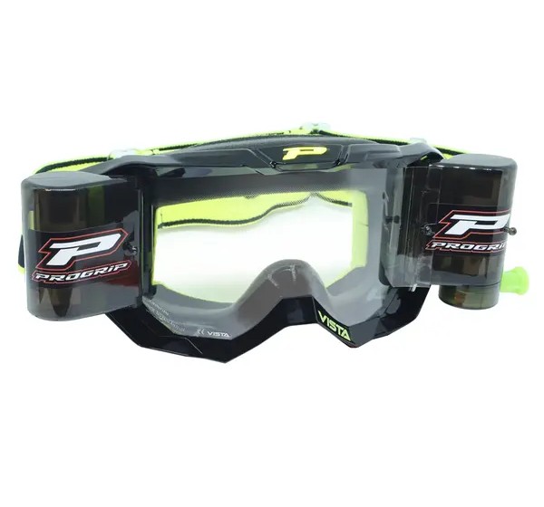 PRO GRIP Motorradbrillen - GOGGLE VISTA BLACK ROLL OFF XX