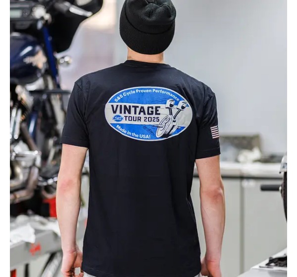 S&S CYCLE T-Shirts, Poloshirts & Tanktops - TEE SHIRT VINTAGE TOUR - SHORT