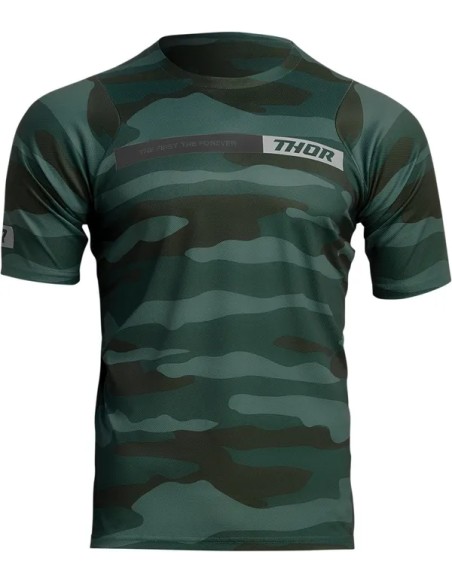 THOR Jerseys - JRSY ASIST SS CAMO GN MD