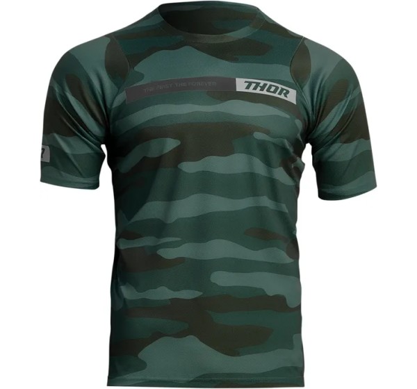 THOR Jerseys - JRSY ASIST SS CAMO GN MD