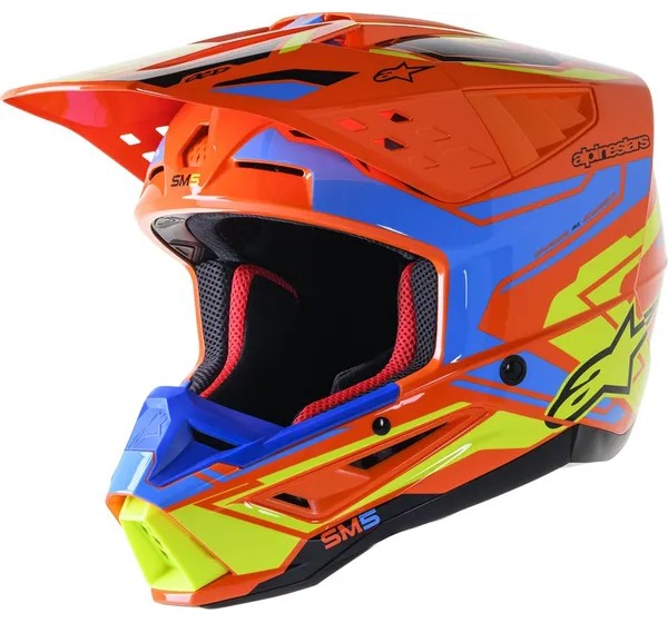 ALPINESTARS(MX) Offroad - HELMET SM5 ACT2 OR/C/Y XL