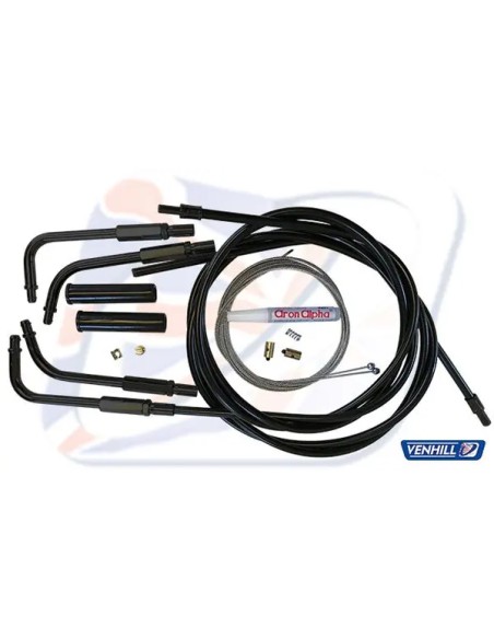VENHILL Gasgriffe - HD THROTTLE CABLE KIT BLACK. P
