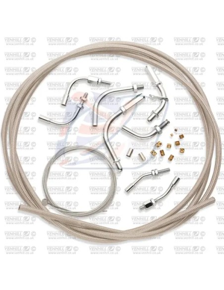 VENHILL Gasgriffe - TWIN BRAIDED THROTTLE CABLE KI