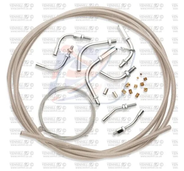 VENHILL Gasgriffe - TWIN BRAIDED THROTTLE CABLE KI