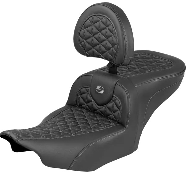 SADDLEMEN Sitzbänke - SEAT ROADSOFA SR BR GREY STITC