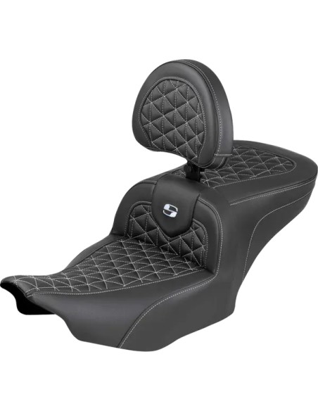 SADDLEMEN Sitzbänke - SEAT ROADSOFA SR BR SLVR STITC