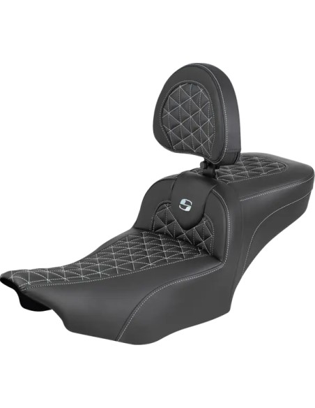 SADDLEMEN Sitzbänke - SEAT ROADSOFA ER BR SLVR STITC
