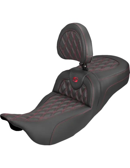 SADDLEMEN Sitzbänke - SEAT ROADSOFA CF LS ER DB RED