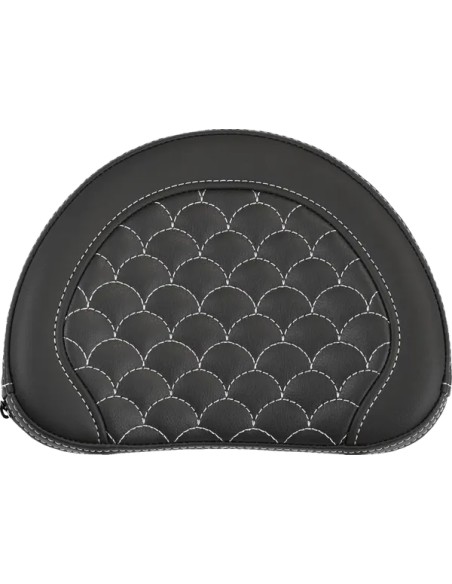 SADDLEMEN Montagematerial & Zubehör - PAD BR CONTOURED DS WHT STITCH
