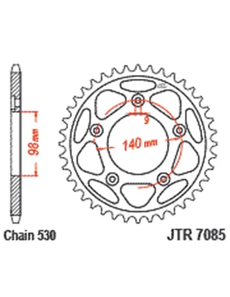 JT SPROCKETS Ritzel & Kettenräder - Detailansicht