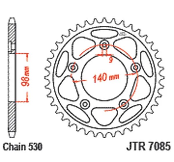 JT SPROCKETS Ritzel & Kettenräder - Detailansicht