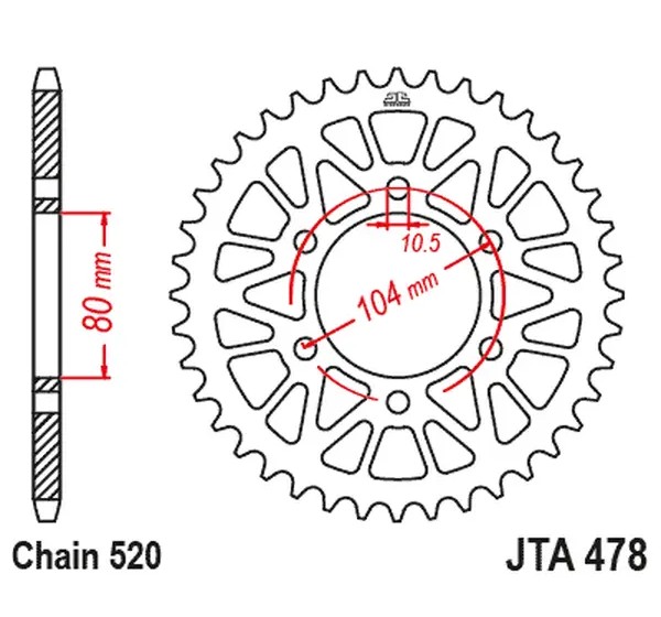 JT SPROCKETS Ritzel & Kettenräder - Einbaubeispiel