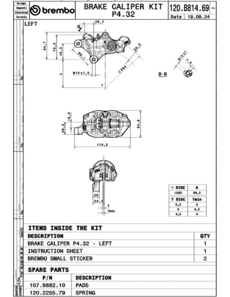 BREMBO Bremssattel - Einbaubeispiel