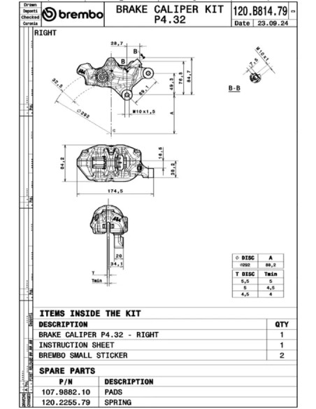 BREMBO Bremssattel - Detailansicht