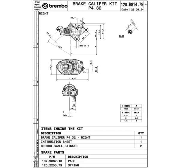 BREMBO Bremssattel - Detailansicht
