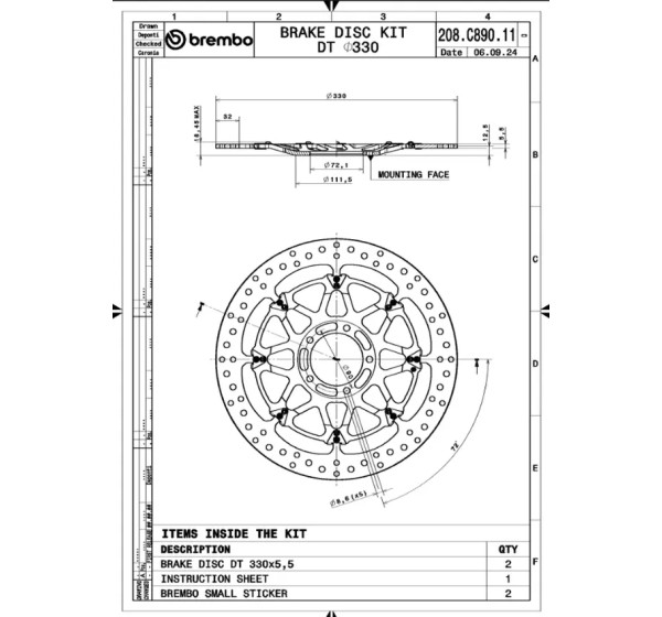 BREMBO Bremsscheiben - Detailansicht
