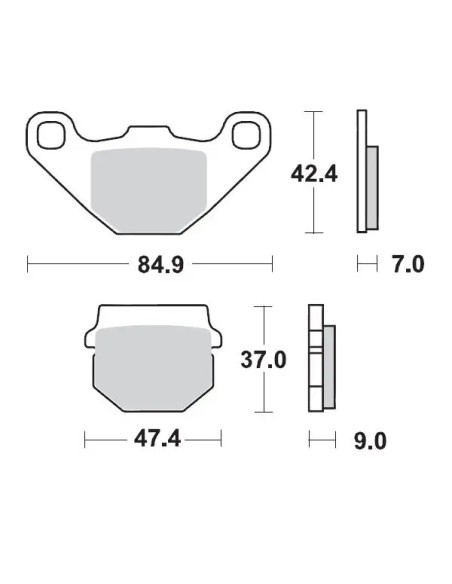 MOTO-MASTER Bremsbeläge & Bremsbacken - MM BRAKEPAD KAWASAKI