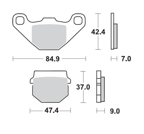 MOTO-MASTER Bremsbeläge & Bremsbacken - MM BRAKEPAD KAWASAKI