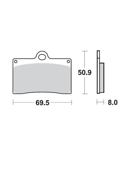MOTO-MASTER Bremsbeläge & Bremsbacken - BRAKE PAD SINTER