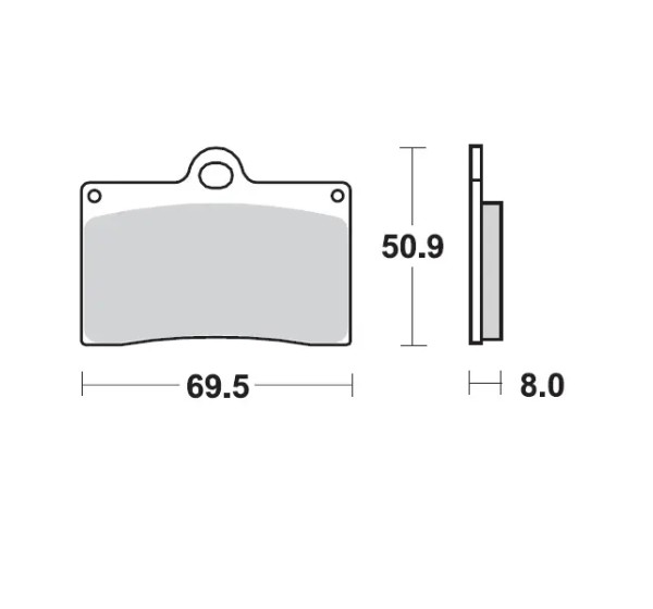 MOTO-MASTER Bremsbeläge & Bremsbacken - BRAKE PAD SINTER