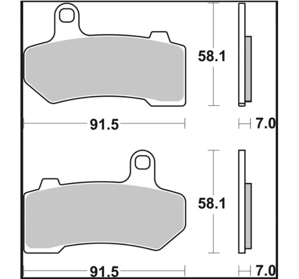 BREMBO Bremsbeläge & Bremsbacken - Detailansicht