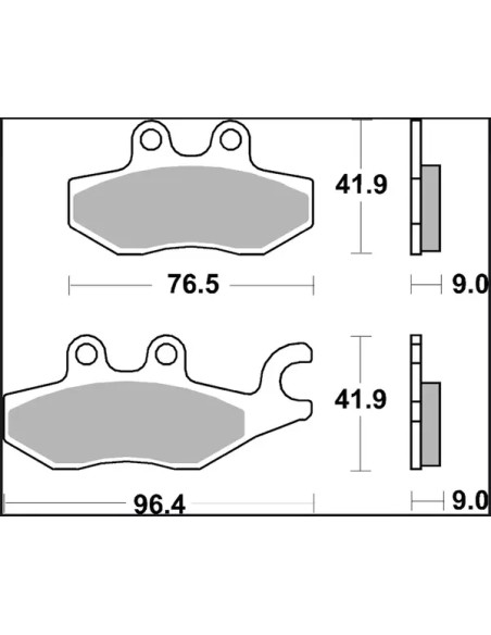 BREMBO Bremsbeläge & Bremsbacken - Detailansicht