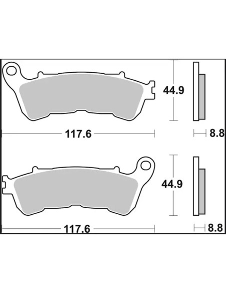 BREMBO Bremsbeläge & Bremsbacken - Detailansicht