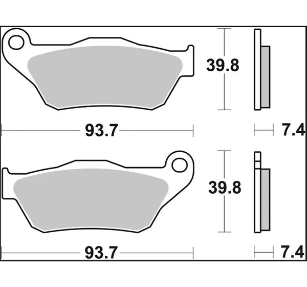BREMBO Bremsbeläge & Bremsbacken - Detailansicht