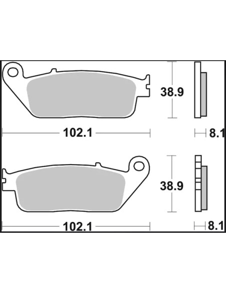 BREMBO Bremsbeläge & Bremsbacken - Detailansicht