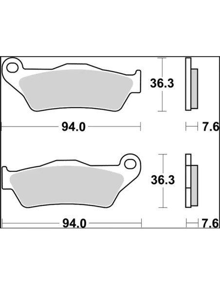 BREMBO Bremsbeläge & Bremsbacken - Detailansicht