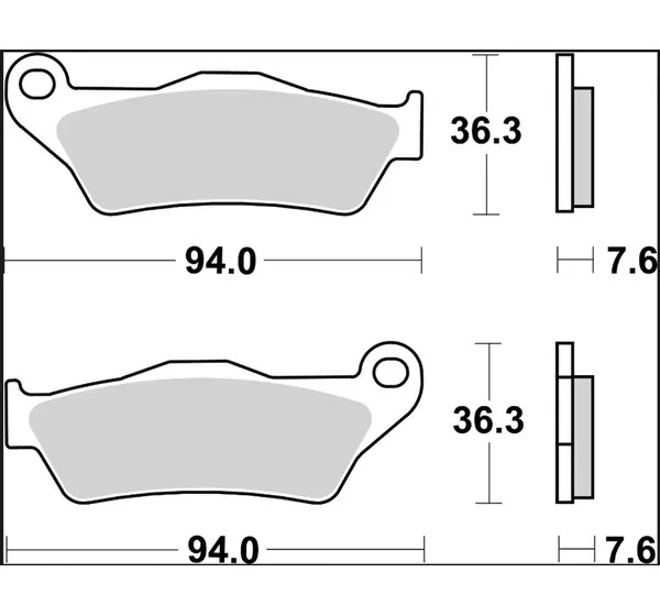 BREMBO Bremsbeläge & Bremsbacken - Detailansicht