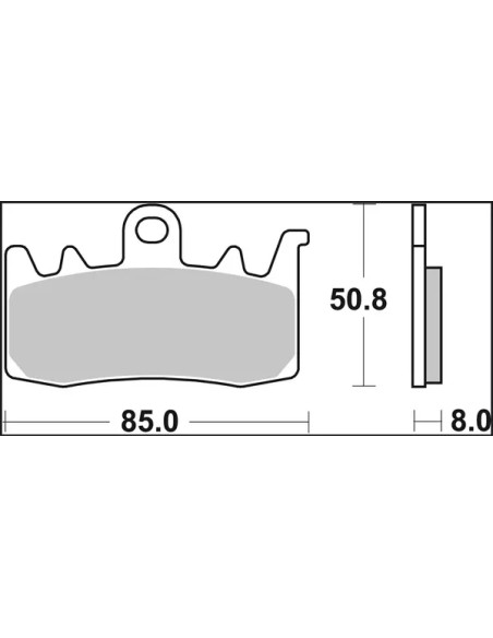 BREMBO Bremsbeläge & Bremsbacken - Detailansicht
