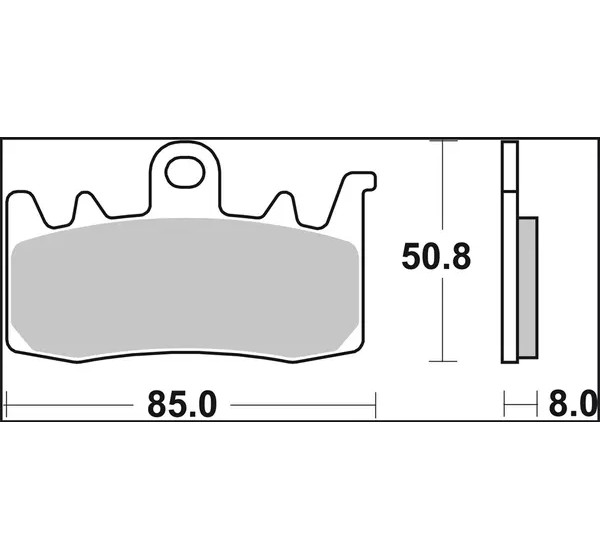 BREMBO Bremsbeläge & Bremsbacken - Detailansicht