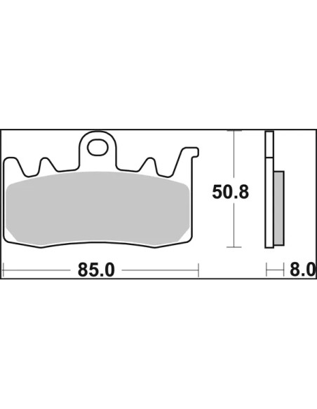 BREMBO Bremsbeläge & Bremsbacken - Einbaubeispiel