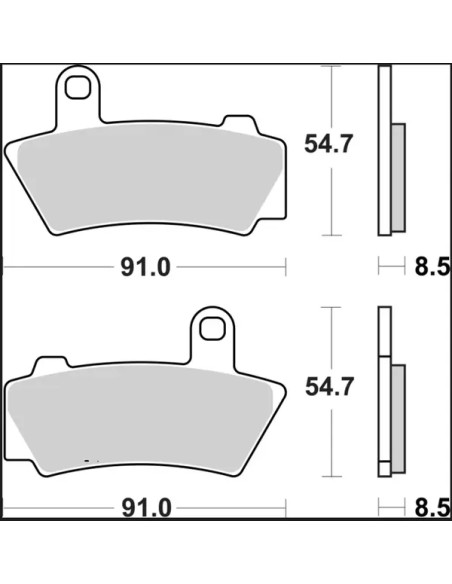 BREMBO Bremsbeläge & Bremsbacken - Detailansicht