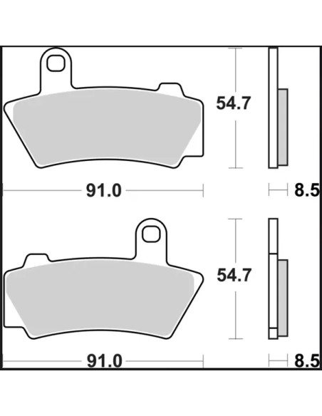 BREMBO Bremsbeläge & Bremsbacken - Detailansicht