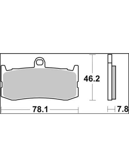 BREMBO Bremsbeläge & Bremsbacken - Detailansicht